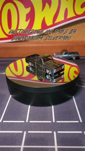 Customizing My Dad's 83 Squarebody Silverado (Enjoy Dad) #Hotwheels #custom #diecast #squarebody