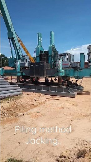 Piling method jacking