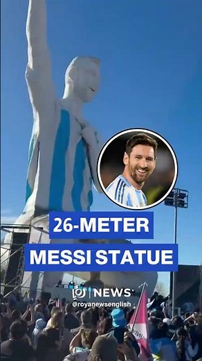 🇦🇷 ⚽ Argentina unveils 26-meter Lionel Messi statue in Cutral Có