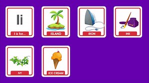 ABC Alphabet Video Chart - ABC Flashcards - 7 Words with Illustrations