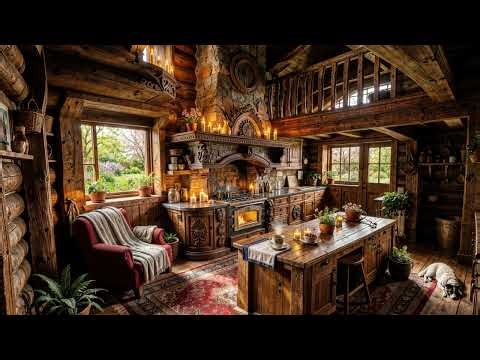 Warm Old Kitchen Ambience With Peaceful Piano And Strings
