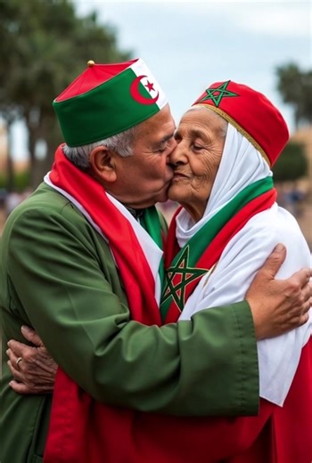 Les haineux vont dire que c’est de l’IA #can2025 #foot #algerie #maroc #amour