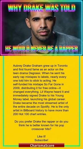 They told Drake he would NEVER be a rapper... 😱