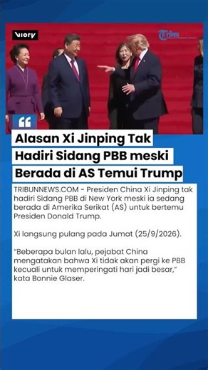 Xi Jinping Tak Hadiri Sidang PBB meski Berada di AS, Pilih Langsung Pulang seusai Ketemu Trump