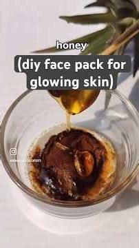 diy face pack for glowing skin #skinglow #skinbrightening