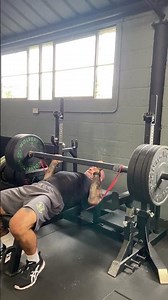 Banded Swiss bar bench press