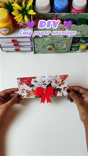 DIY easy paper envelope useful craft idea 🤗🌸👍