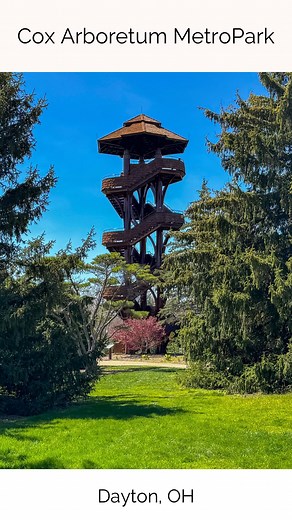 Spring magic is in full bloom at one of Dayton’s best-kept secrets — Cox Arboretum MetroPark! 🌷 Climb the iconic Tree Tower 🌳, wander through colorful gardens 🪻, and let the kids explore the natural playscape. 💰Admission and Parking are FREE! 📍6733 Springboro Pike, Dayton, OH 45449 🧺 Pack a Picnic. 🥾 Discover the miles of trails or relax in one of their beautiful gardens. ⭐️ Add this Ohio Hidden Gem to your bucket list! #CoxArboretum #DaytonOhio #OhioHiddenGems #SpringVibes #NatureEscape