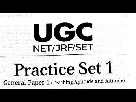 UGC NET Paper 1 Practice Set-1 || General Paper 1 (Teaching Aptitude and Attitude) ||