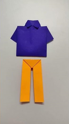 DIY Paper Pants 👖| Origami Pants | Easy Origami | Paper Origami Shapes | DIY Origami Pants