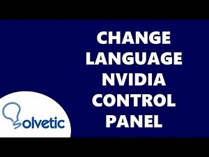 Change Language NVIDIA Control Panel 2025 ✅✅