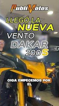 It’s here with everything! Discover the new Vento Dakar 200 S in Colombia at an incredible price🏍️🔥