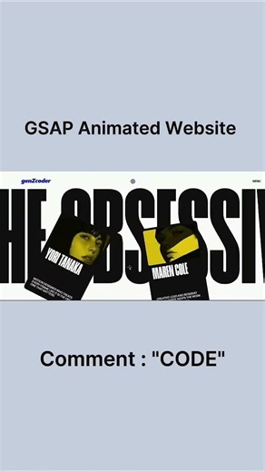 Build a Creative Animated Website with GSAP | HTML CSS JavaScript + Three.js