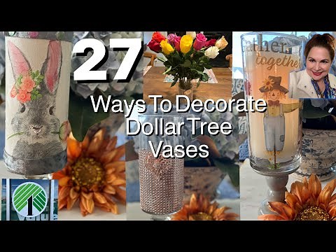 27 GENIUS DOLLAR TREE VASE DIYS with Illumination!
