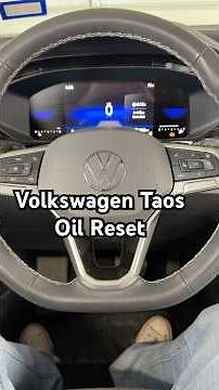 2022 - 2025 VOLKSWAGEN TAOS Oil Life - How To Reset After Oil Change And Clear Service Due #vw