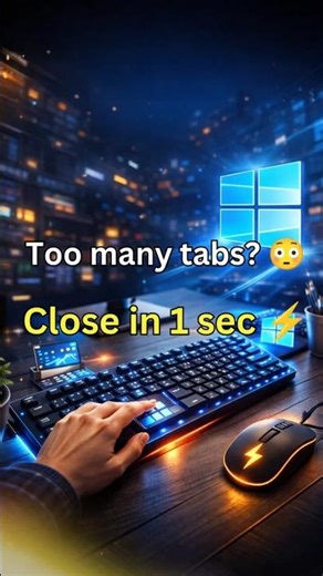 Too many tabs open? 😳 Close them in 1 second! ⚡
