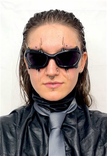 Figured out how to wear them 🪝 Piercer: @Sam Model: @judeabrandt on ig Coolest project ever 😛 #fypシ゚ #playpiercing #avantgardefashion