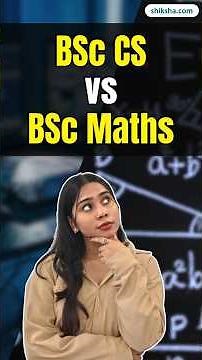 BSc Computer Science vs BSc Mathematics 🤯 | Which is Better in 2026? Career & Salary Comparison