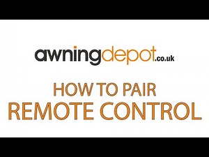 Awning Depot How to pair Remote Control