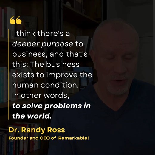 The best businesses don’t chase profit. They solve problems. In a past What The Teck? episode featuring @dr_randyross (known for his leadership work with Chick-fil-A), he shared a perspective that reframes everything: “I think there's a deeper purpose to business, and that's this: The business exists to improve the human condition. In other words, to solve problems in the world.” This isn’t idealism. It’s practical. Consumers don’t buy products. They buy solutions. Entrepreneurs don’t build comp