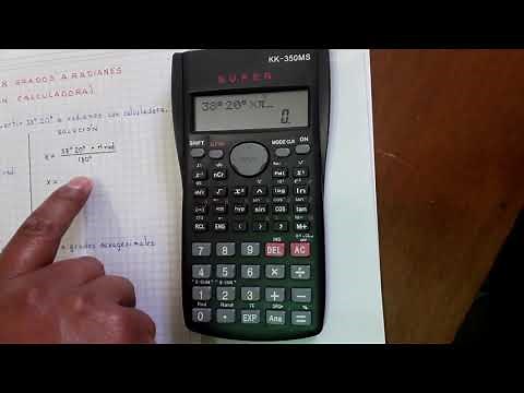 GRADOS A RADIANES CON CALCULADORA
