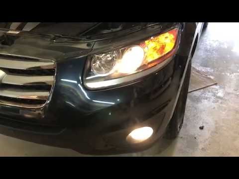Hyundai Santa Fe 2012 Fog Light Replacement