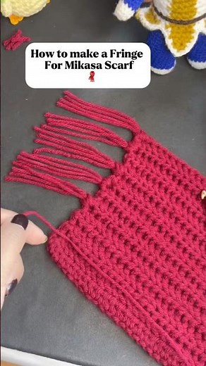 How to make a fringe for scarf 🧣 #ytshorts #crochet