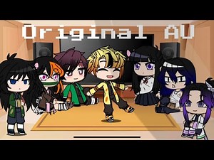 Demon Slayer reacts to Zenitsu AU’s | Gacha club | Tanzen (Tanjiro x Zenitsu) Bad Apple