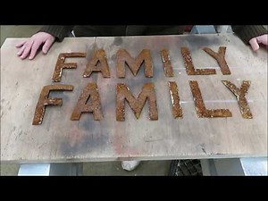 how we make metal craft letters