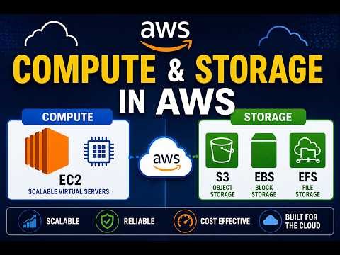 Compute & Storage in AWS ☁️ | EC2, S3 Explained | Cloud Computing Basics 🔥