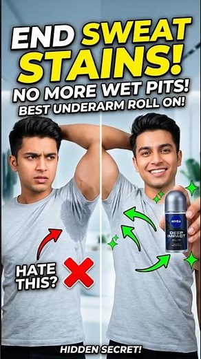 No More Sweat Stains! 🔥 Nivea Deep Impact Roll-On Magic😱