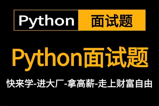 2024新版-全网最高播放量课【python手把手带你过面试】从入门到精通，编程入门零基础大学生，算法分析，考研，python面试学不会我退出IT界！
