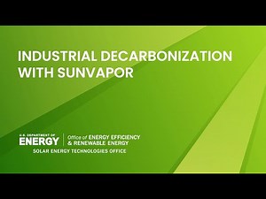Industrial Decarbonization with Sunvapor