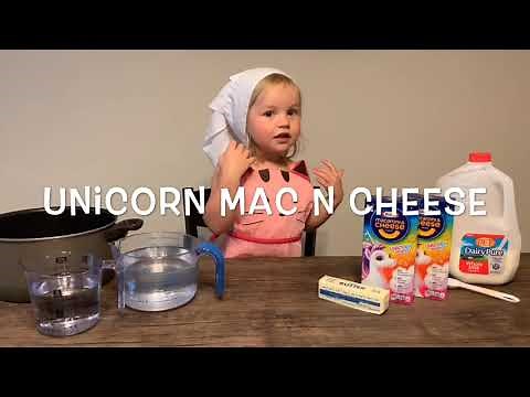 Kids learn to cook Kraft’s Unicorn MAC n’ Cheese 🧀