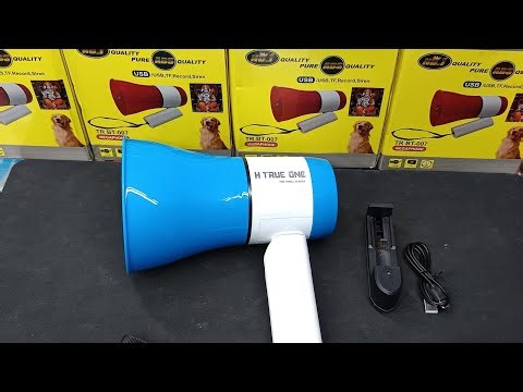 Megaphone 📣 100 Watts Handheld Bluetooth Speaker Siren Sound Rechargeable Battery Unboxing Review