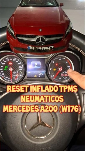 TPMS Tire Inflation Reset for Mercedes A200 (W176) #mechanics #automobile #mechanic #w176 #merced...