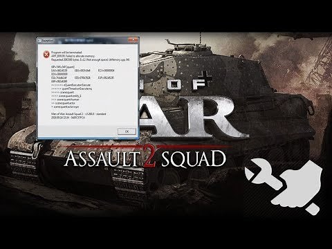Men of War Assault Squad 2 - Failed to allocate memory fix!