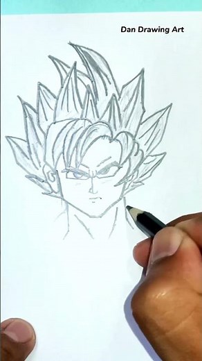 How to Draw Goku Full Face | Drawing Tutorial Step by Step |