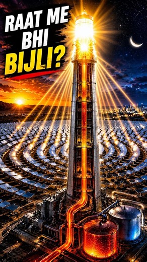 This Solar Tower Generate Power at Night? 🤯