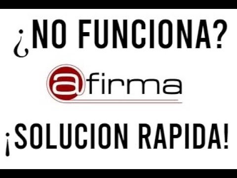Solución AUTOFIRMA 2022 SOLUCIÓN RÁPIDA 2022