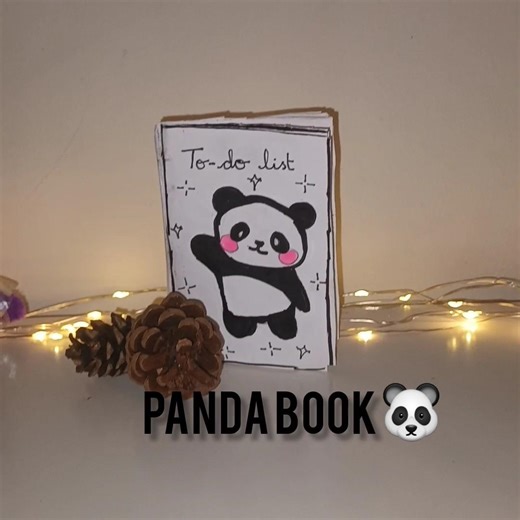 cute panda book🐼 #art #craftideas #book