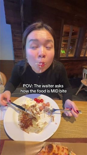 I be replying with my mouth full of food and nodding aggressively 😀-#foodie #resturant #foodtiktok