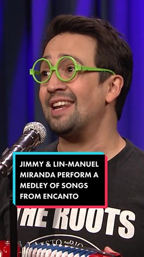 Jimmy and #LinManuelMiranda perform a medley of songs from #Encanto! #FallonTonight