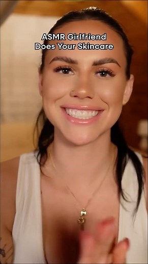 ASMR Girlfriend Does Your Skincare