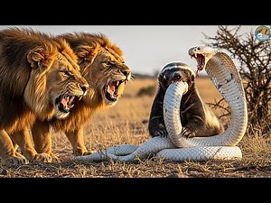 Honey Badger vs Lion Pride: When Attitude Beats Size | Animal Fights