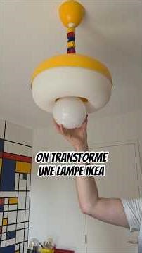 On transforme une lampe Ikea ! Elle est incroyable ! 🤩 #diy #upcycling #ikea