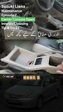 Center console dismissal and install for interior clean | Suzuki liana episode 7 part3 Runway Videos