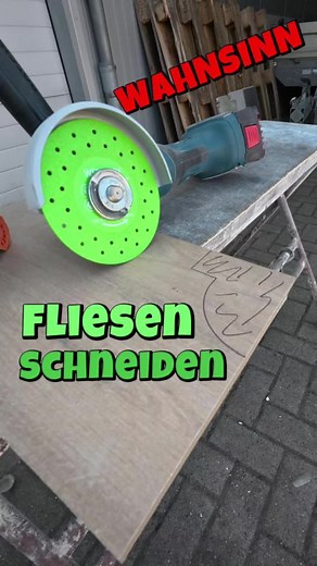 #Fliesen #schneiden mit den Diamantscheiben von #werkie Top Schnitte und Top Ergebnisse beim #schleifen