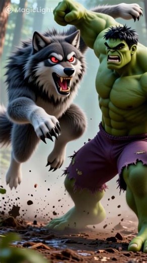 Hulk vs Wolf big fight 😱😱 #shorts #viral #video #ytvideo #trending #foryou #subscribe #Ak0011