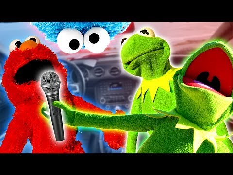 Elmo Kermit The Frog And Kermit's Brother Do Car Karaoke!